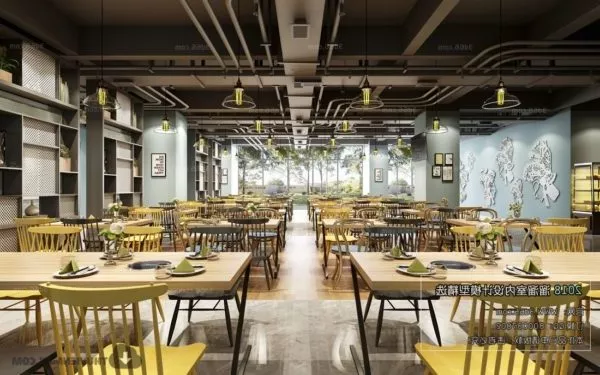 Modern Style Supermarket Restaurant Interior Scene 3d model Modern Style Supermarket Restaurant Interior Scene 3d model