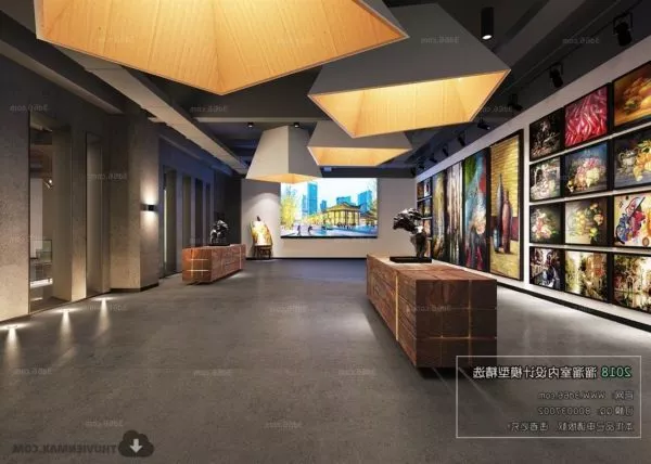 Children Playground Exhibition Showroom 3d model