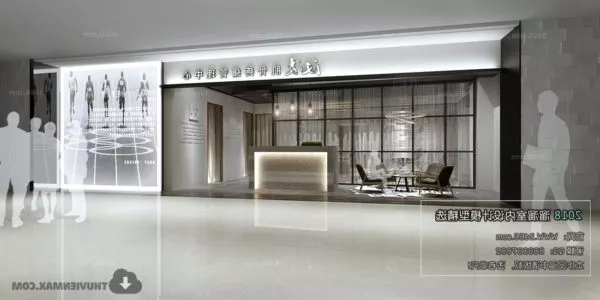 Minimalist Office Reception Space Interior Scene 3d model Minimalist Office Reception Space Interior Scene 3d model