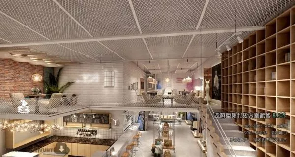 Mixed-use Shop Store Space Interior Scene 3d model Mixed-use Shop Store Space Interior Scene 3d model