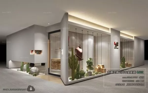 Modernism Fashion Showroom Interior Scene 3d model Modernism Fashion Showroom Interior Scene 3d model
