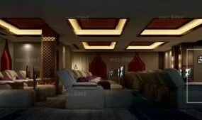 Luxury Conference Room Interior Scene 3d model