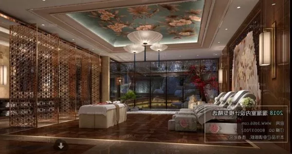 Beauty Salon Spa Space Interior Scene 3d model Beauty Salon Spa Space Interior Scene 3d model
