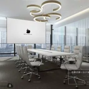 Skyscraper Conference Room Interior Scene 3d model