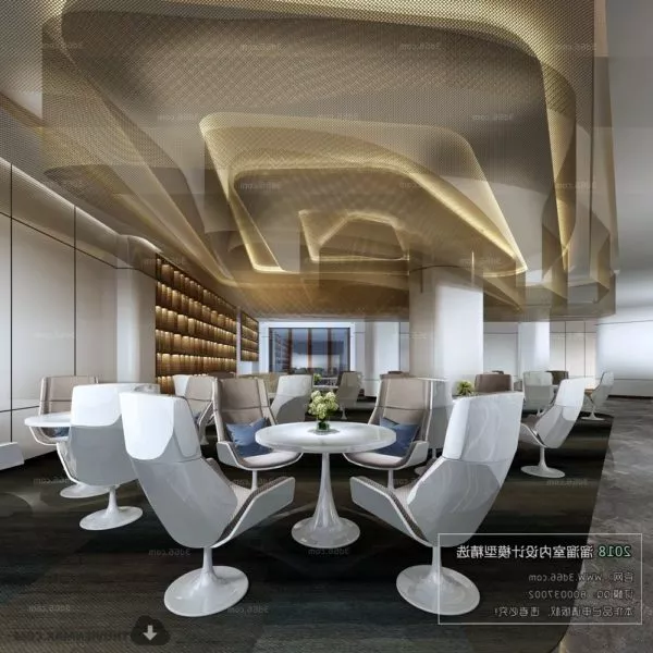 Restaurant Building Coffee Shop 3d model