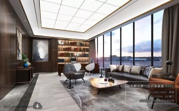 Luxury Office President Room Interior Scene 3d model Luxury Office President Room Interior Scene 3d model