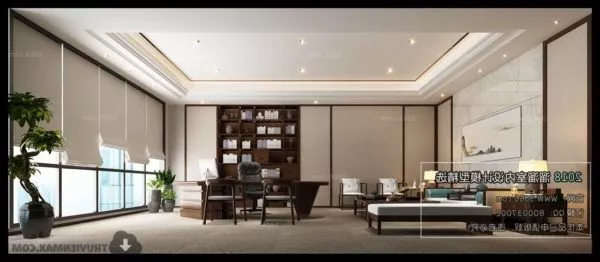 Company Boss Living Room Interior Scene 3d model Company Boss Living Room Interior Scene 3d model