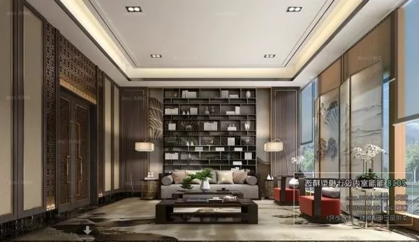 Chinese Beauty Living Room Interior Scene 3d model Chinese Beauty Living Room Interior Scene 3d model