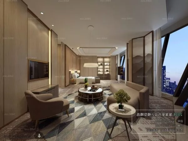 Hotel Studio Room Interior Scene 3d model Hotel Studio Room Interior Scene 3d model