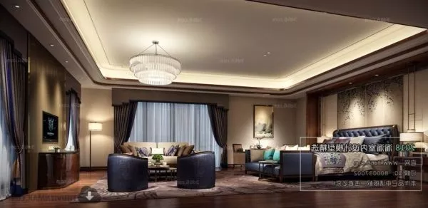 Luxurious Villa Master Bedroom Interior Scene 3d model Luxurious Villa Master Bedroom Interior Scene 3d model
