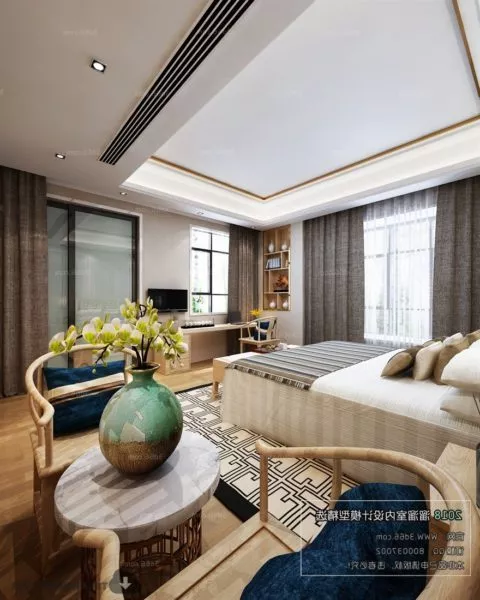 Compact Hotel Bedroom Interior Scene 3d model Compact Hotel Bedroom Interior Scene 3d model