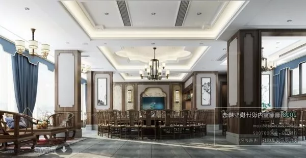 Chinese Large Hall Meeting Space Interior Scene 3d model Chinese Large Hall Meeting Space Interior Scene 3d model