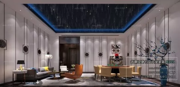 Modern Resting Area Decor Interior Scene 3d model Modern Resting Area Decor Interior Scene 3d model
