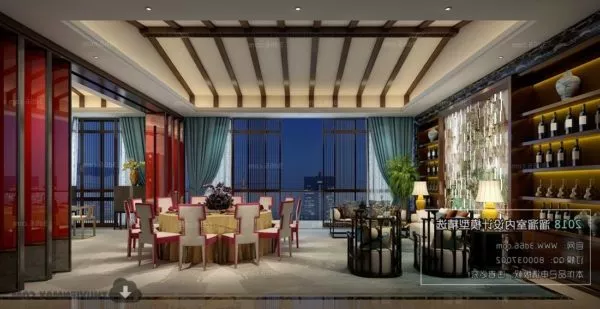 Luxury Hotel Drink Restaurant Interior Scene 3d model Luxury Hotel Drink Restaurant Interior Scene 3d model