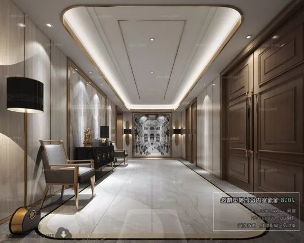 Luxury Hotel Lobby With Armchair Interior Scene 3d model Luxury Hotel Lobby With Armchair Interior Scene 3d model