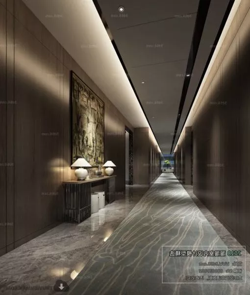 Simple Modern Design Hotel Lobby Interior Scene 3d model Simple Modern Design Hotel Lobby Interior Scene 3d model