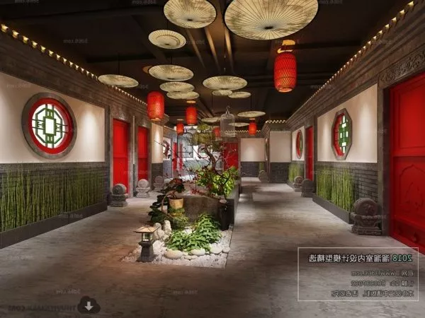 Futuristic Building Corridor 3d model