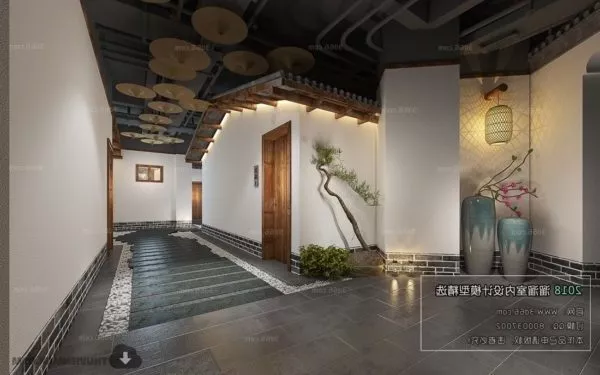 Hotel Classic Chinese Style With Lobby Interior Scene 3d model Hotel Classic Chinese Style With Lobby Interior Scene 3d model