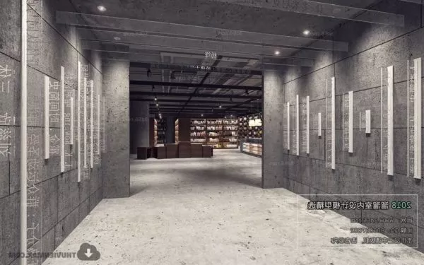 Elevator Lobby Interior Luxurious Architecture 3d model