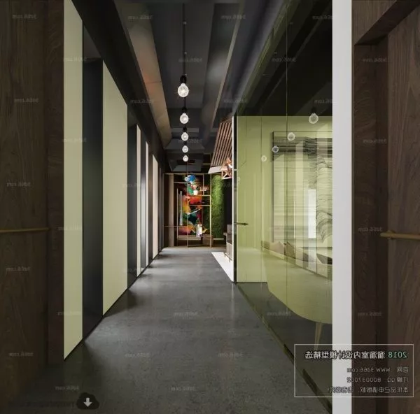 Modern Style Of Office Lobby Interior Scene 3d model Modern Style Of Office Lobby Interior Scene 3d model