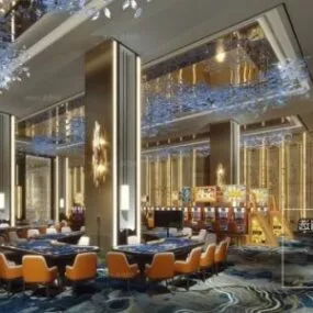 Luxury Assembly Halls Interior Scene 3d model