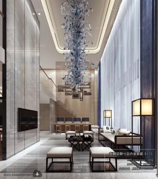 Hotel Conference Room Interior Scene 3d model Hotel Conference Room Interior Scene 3d model
