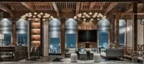 Retro Chinese Style Reception Room Interior Scene 3d model