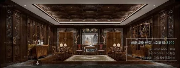 Conference Room Chinese Decoration Style Interior Scene 3d model Conference Room Chinese Decoration Style Interior Scene 3d model