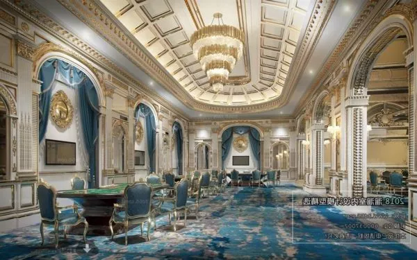 Antique European Style Big Conference Room Interior Scene 3d model Antique European Style Big Conference Room Interior Scene 3d model