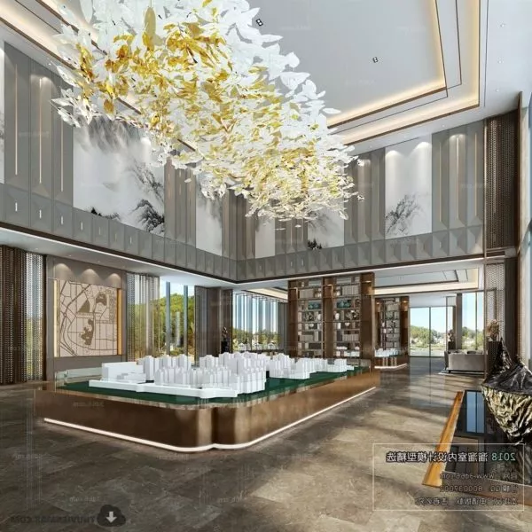 Apple Showroom Interior Design 3d model