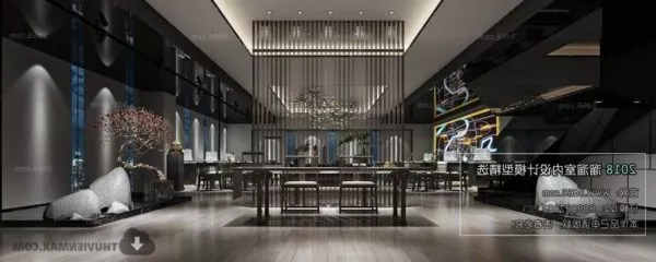 Exhibition Interior Green Structure 3d model