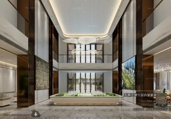 Real Estate Showroom Interior Scene 3d model Real Estate Showroom Interior Scene 3d model