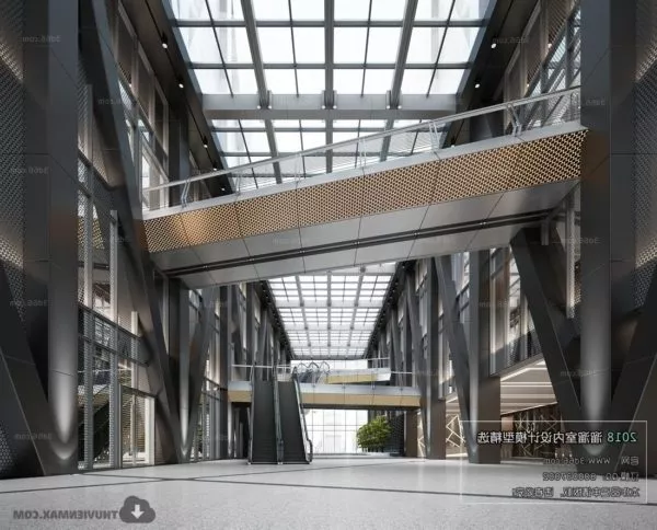 Realistic Escalator 3d model