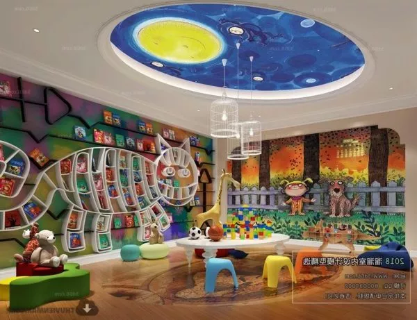 Kindergarten Lounge Space Interior Scene 3d model Kindergarten Lounge Space Interior Scene 3d model