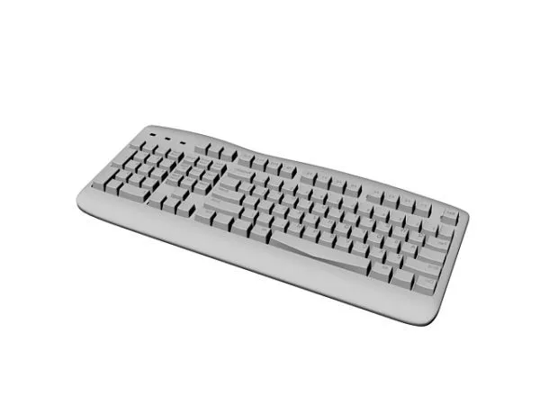 104-key Windows Keyboard 3d model 104-key Windows Keyboard 3d model