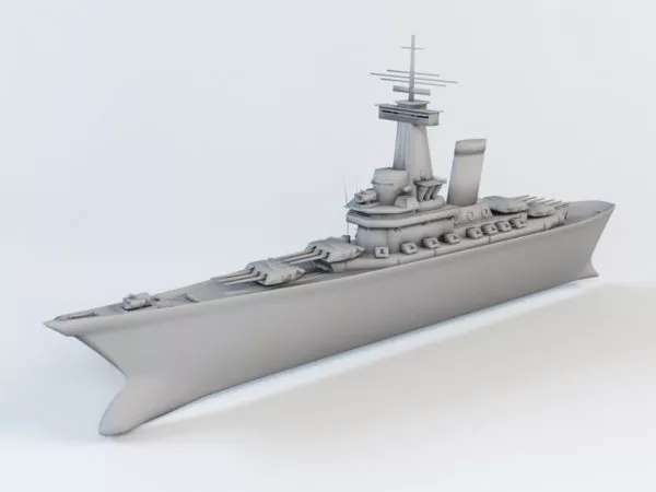 Navy Missile Cruiser 3d model