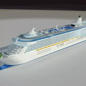 Luxury Cruise Ship 3d model