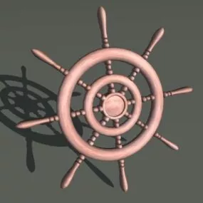 Ship Helm 3d model