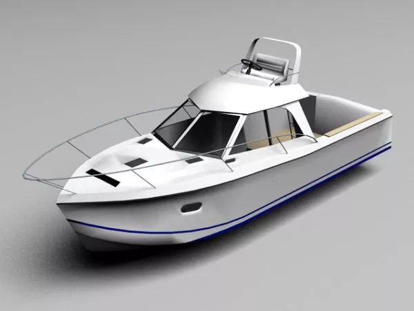 Low Poly Boat 3d model