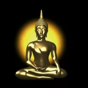 Thai Buddha Statue 3d model