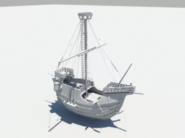 Two Sailing Boat 3d model