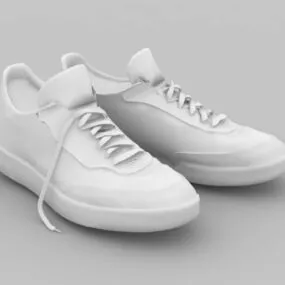 White Sneakers 3d model