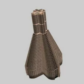 Futuristic Office Building 3d model