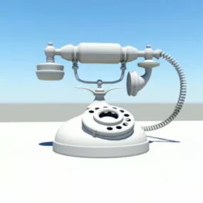 Vintage Rotary Telephone 3d model