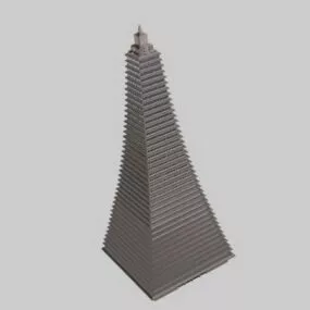 Pyramid Shaped Building 3d model