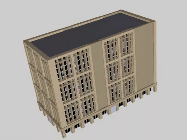 Traditional Office Building 3d model Traditional Office Building 3d model