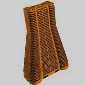 Modern Hotel Architecture 3d model