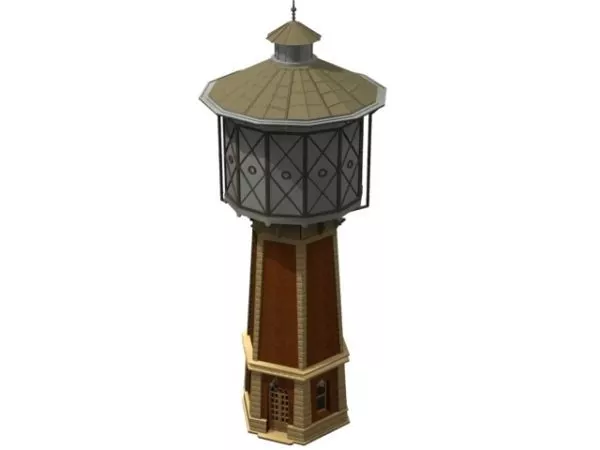 Old Water Tower 3d model Old Water Tower 3d model