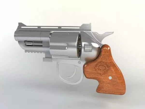 Revolver Gun 3d model Revolver Gun 3d model