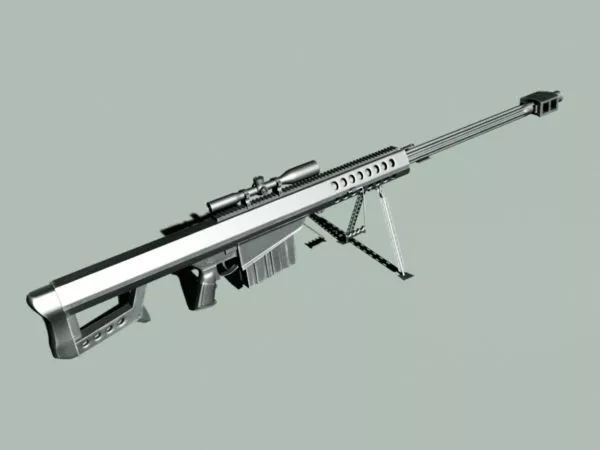 Barrett Sniper Rifle 3d model Barrett Sniper Rifle 3d model